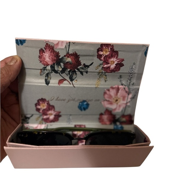 Ted Baker London Pink Floral Sunglasses Case with Black Sunglasses main image 9